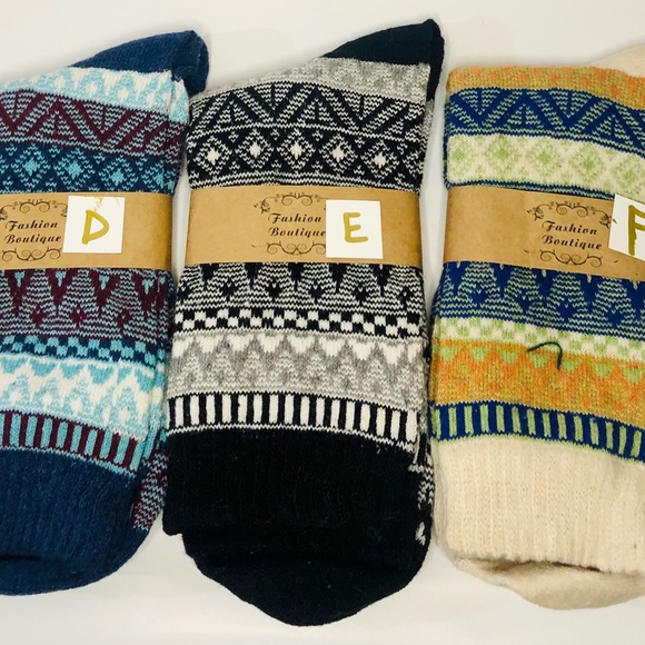 🎉 Adorable Wool Blend Winter Socks - Picture 4 of 7